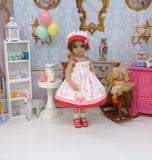 Flying Unicorn - dress, hat, socks & shoes for Little Darling Doll or 33cm BJD
