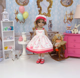 Flying Unicorn - dress, hat, socks & shoes for Little Darling Doll or 33cm BJD