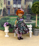 Forest Lilac - dress, tights & shoes for Little Darling Doll or 33cm BJD