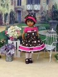 Forest Mushroom - dress, hat, tights & shoes for Little Darling Doll