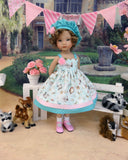 Friendly Forest - dress, hat, socks & shoes for Little Darling Doll or 33cm BJD