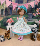 Friendly Forest - dress, hat, socks & shoes for Little Darling Doll or 33cm BJD