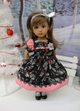 Frosted Holly - dress, socks & shoes for Little Darling Doll or 33cm BJD