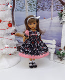 Frosted Holly - dress, socks & shoes for Little Darling Doll or 33cm BJD