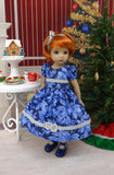 Frosted Leaves - dress, tights & shoes for Little Darling Doll or 33cm BJD