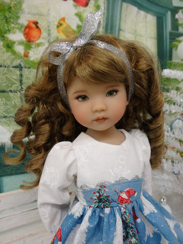 Frosty Snowman - dress, tights & shoes for Little Darling Doll or 33cm BJD