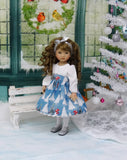 Frosty Snowman - dress, tights & shoes for Little Darling Doll or 33cm BJD