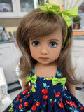 Fruit Cocktail - dress, socks & saddle shoes for Little Darling Doll or 33cm BJD