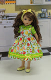 Fruit Salad - dress, blouse & shoes for Little Darling Doll or 33cm BJD