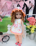Fun & Games - babydoll top, pants, hat & sandals for Little Darling Doll or 33cm BJD