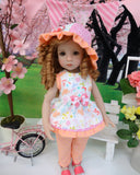 Fun & Games - babydoll top, pants, hat & sandals for Little Darling Doll or 33cm BJD