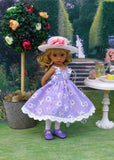 Garden Gala - dress, hat, tights & shoes for Little Darling Doll or other 33cm BJD