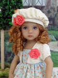 Garden Innocence - dress, jacket, beret, tights & shoes for Little Darling Doll