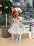 Garden Innocence - dress, jacket, beret, tights & shoes for Little Darling Doll