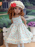 Garden Innocence - dress, jacket, beret, tights & shoes for Little Darling Doll