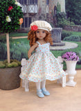 Garden Innocence - dress, jacket, beret, tights & shoes for Little Darling Doll