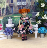 Garden Rose - dress, tights & shoes for Little Darling Doll or other 33cm BJD