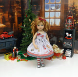 Gift Giving - dress, tights & shoes for Little Darling Doll or 33cm BJD