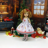 Gift Giving - dress, tights & shoes for Little Darling Doll or 33cm BJD