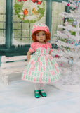 Gingerbread Girl - dress, hat, tights & shoes for Little Darling Doll or other 33cm BJD