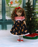 Gingerbread Kids - dress, socks & saddle shoes for Little Darling Doll or 33cm BJD