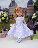 Gingham Bunny - dress, tights & shoes for Little Darling Doll or other 33cm BJD