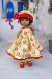 Gleeful Garden - dress, hat, socks & shoes for Little Darling Doll or other 33cm BJD