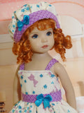Glitter Kitten - dress, hat, tights & shoes for Little Darling Doll