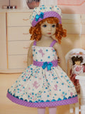 Glitter Kitten - dress, hat, tights & shoes for Little Darling Doll