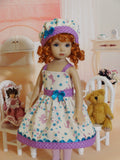 Glitter Kitten - dress, hat, tights & shoes for Little Darling Doll