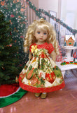 Glittering Ornaments - dress, tights & shoes for Little Darling Doll or 33cm BJD