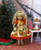 Glittering Ornaments - dress, tights & shoes for Little Darling Doll or 33cm BJD