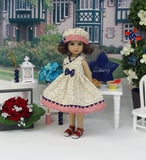 Glory Stars - dress, hat & sandals for Little Darling Doll or 33cm BJD