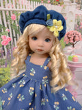 Golden Cherries - dress, hat, socks & shoes for Little Darling Doll or other 33cm BJD