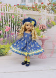 Golden Cherries - dress, hat, socks & shoes for Little Darling Doll or other 33cm BJD