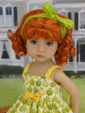 Golden Delicious - dress, tights and shoes for Little Darling Doll
