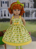 Golden Delicious - dress, tights and shoes for Little Darling Doll