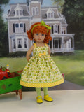 Golden Delicious - dress, tights and shoes for Little Darling Doll