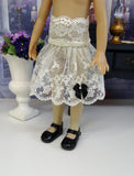 Golden Grandeur - dress, slip & shoes for Little Darling Doll or 33cm BJD