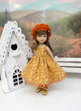 Golden Leaves - dress, jacket, beret, socks & shoes for Little Darling Doll or 33cm BJD