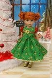 Golden Reindeer - dress, socks & shoes for Little Darling Doll or 33cm BJD
