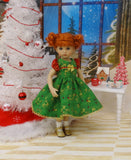 Golden Reindeer - dress, socks & shoes for Little Darling Doll or 33cm BJD