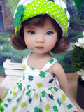 Good Luck - dress, hat, tights & shoes for Little Darling Doll or 33cm BJD