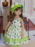 Good Luck - dress, hat, tights & shoes for Little Darling Doll or 33cm BJD