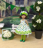 Good Luck - dress, hat, tights & shoes for Little Darling Doll or 33cm BJD