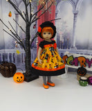 Graveyard Haunt - dress, beret, tights & shoes for Little Darling Doll or 33cm BJD