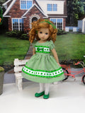 Green Clover - dress, tights & shoes for Little Darling Doll