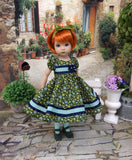 Green Garden - dress, tights & shoes for Little Darling Doll or other 33cm BJD
