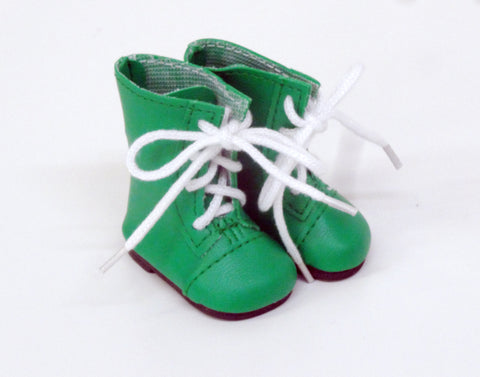 Lace Up Boots - Kelly Green