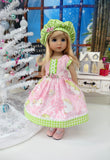 Greenhouse Snowman - dress, hat, tights & shoes for Little Darling Doll or 33cm BJD